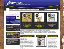 Tablet Screenshot of gapwines.com
